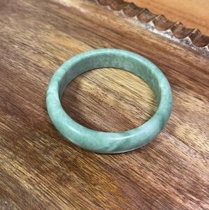 Genuine Green Jade Bangle Bracelet